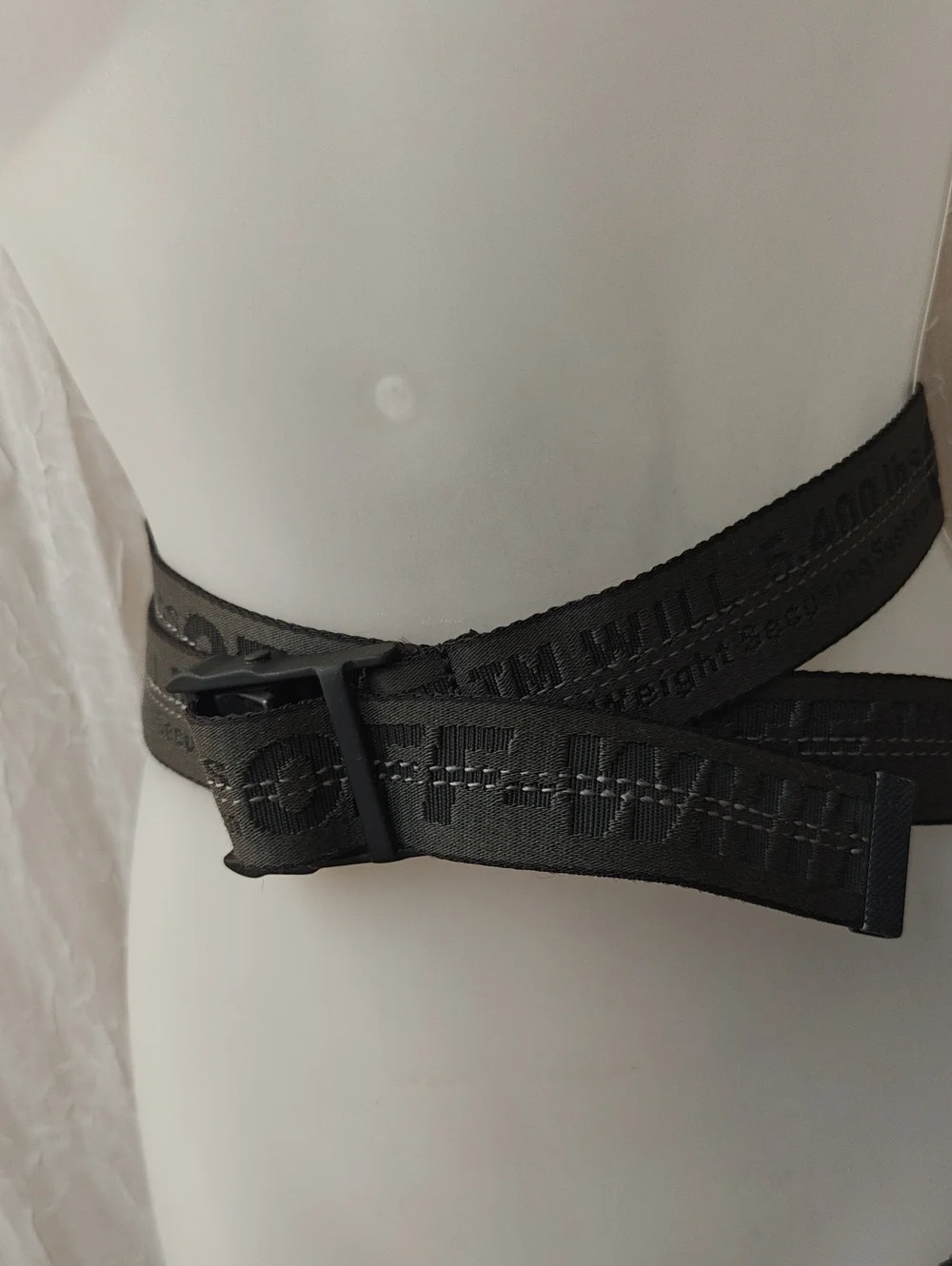 Off White Industrial Logo Belt